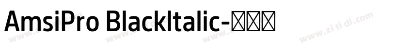 AmsiPro Blackltalic字体转换